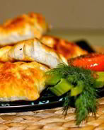 Слоеная самса с курицей