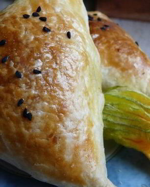 Слоеная самса с тыквой