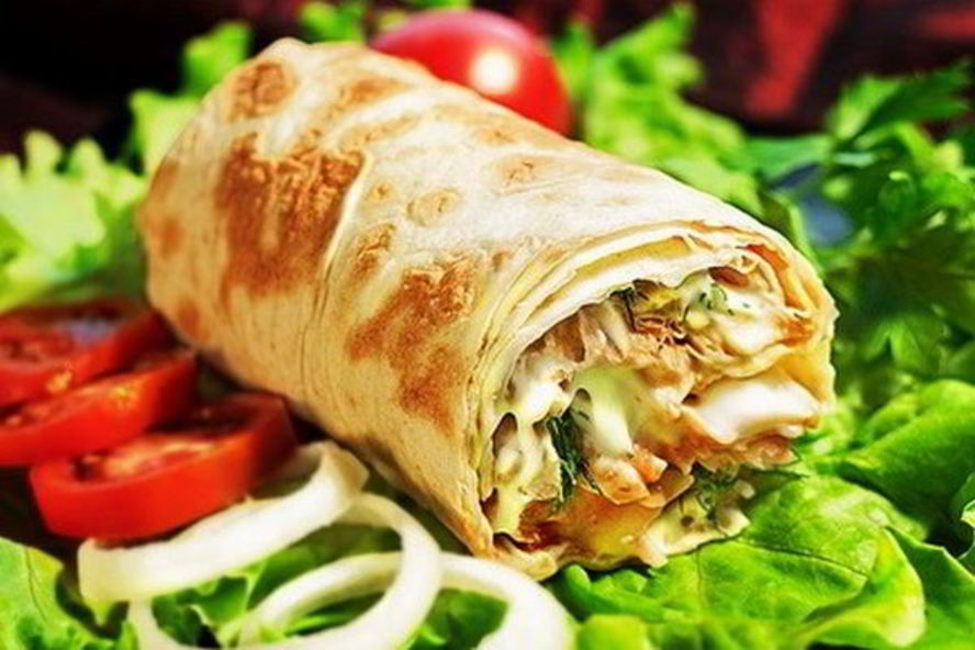 Рецепт домашней шаурмы с овощами и куриной грудкой