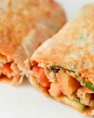 Шаурма домашняя с курицей