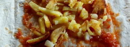 шаурма с сосиской. Шаг 12