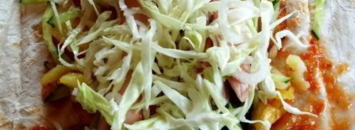 шаурма с сосиской. Шаг 15