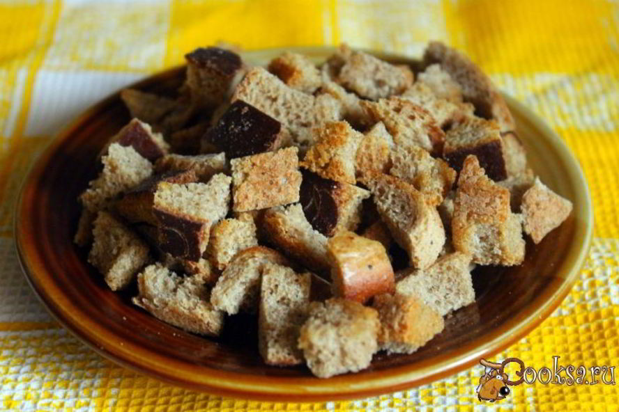 Рецепт ароматных ржаных сухариков