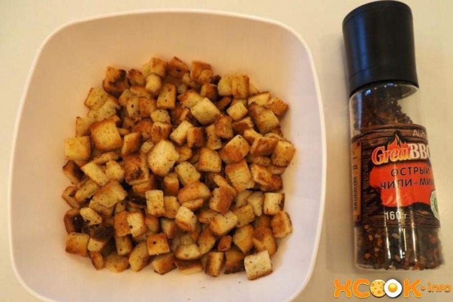 Рецепт острых сухариков