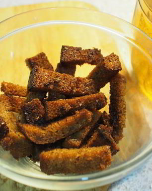 Пикантные сухарики к пиву