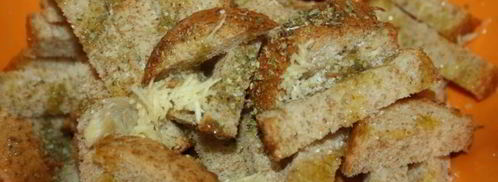 пшеничные сухарики с сыром. Шаг 3