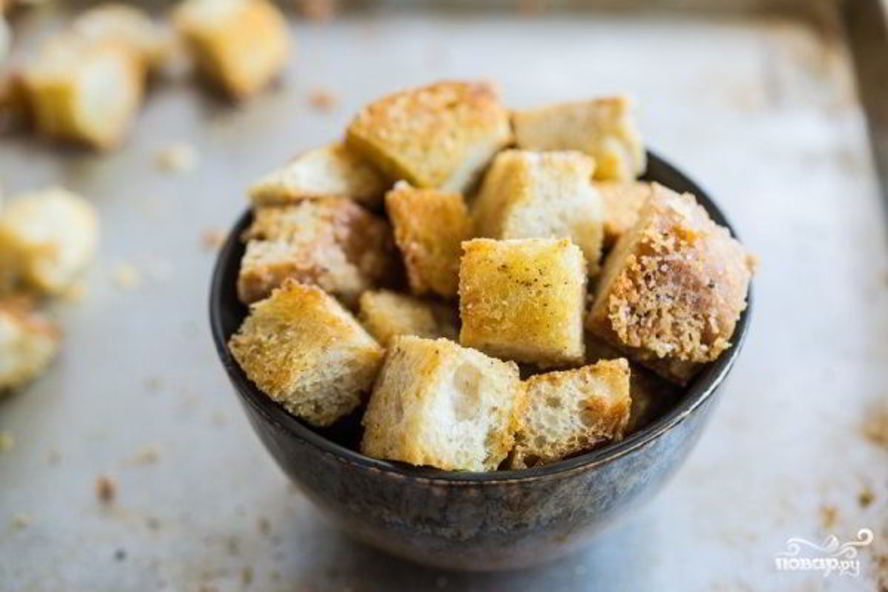 Рецепт сухариков для цезаря