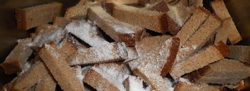 сухарики ржаные с чесноком. Шаг 4