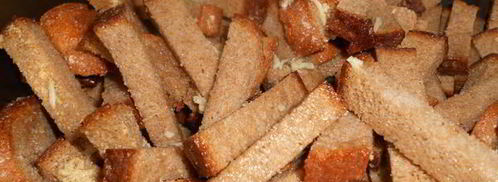 сухарики ржаные с чесноком. Шаг 7