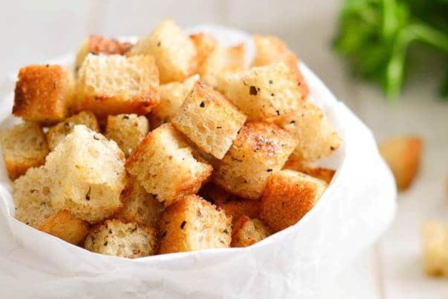 Рецепт сухариков с горчицей