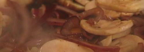 сухарики с грибной начинкой, сыром и зеленью. Шаг 6