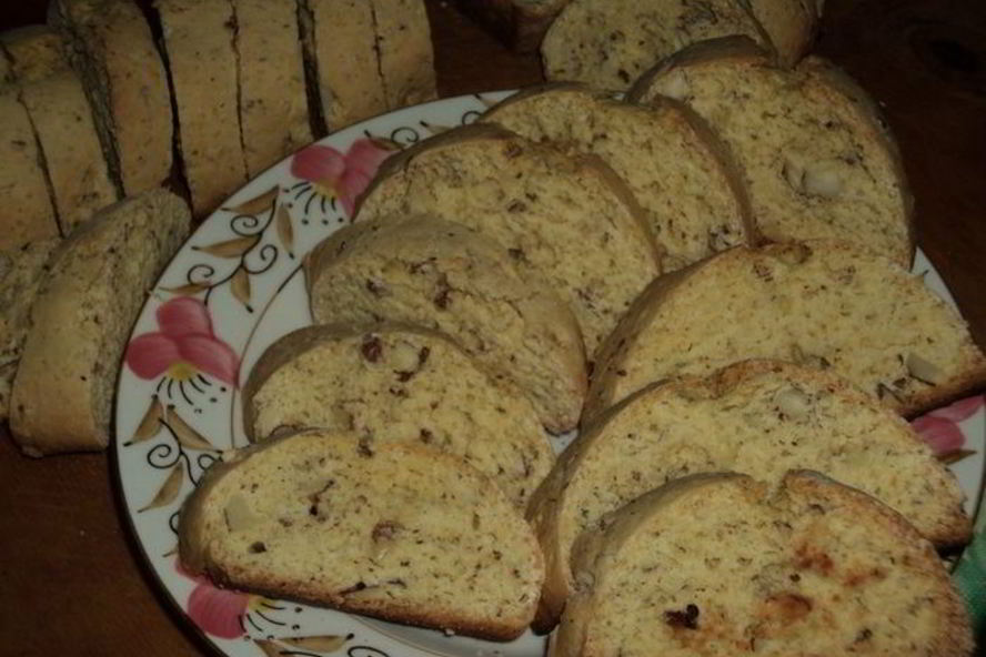 Рецепт сухариков с миндалем