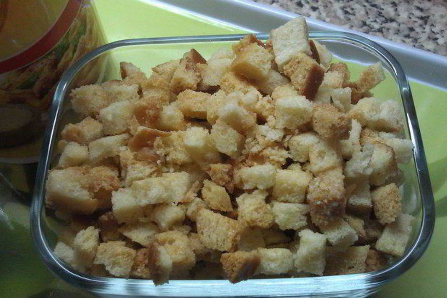 Рецепт сухариков с пармезаном