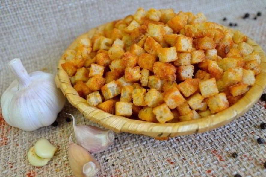 Рецепт сухариков в духовке из хлеба