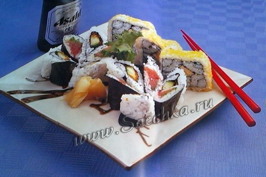 Рецепт четырехугольных суш шикаи маки