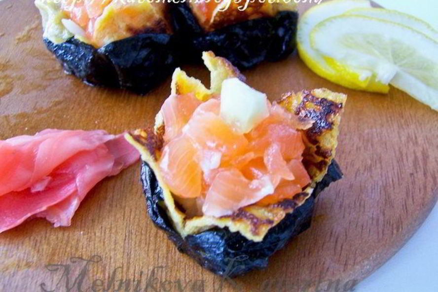 Рецепт дзакуро-суш — японскога омлета