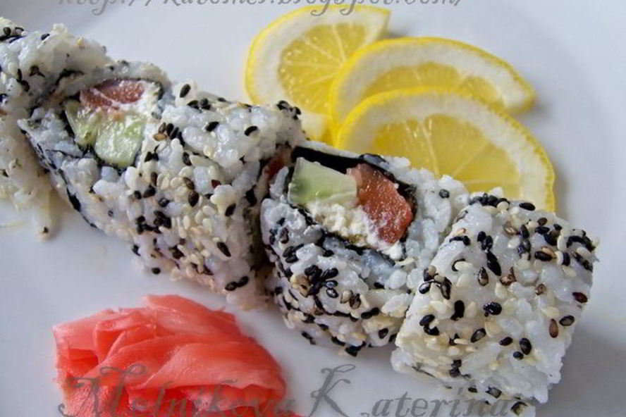 Рецепт классического суши-ролл филадельфия