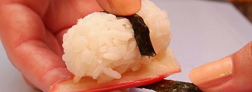 нигири-суши с хоккигаем. Шаг 8