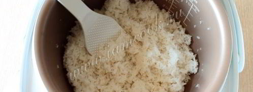 рис для суши в мультиварке. Шаг 7
