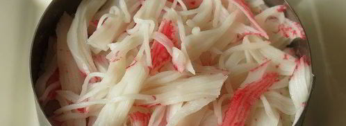 суши мини-торт с крабовыми палочками. Шаг 16