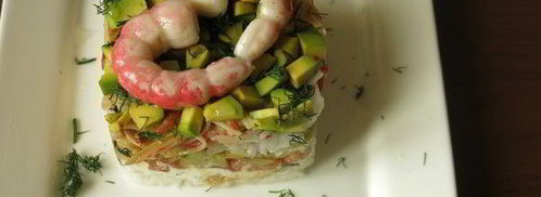 суши мини-торт с крабовыми палочками. Шаг 19