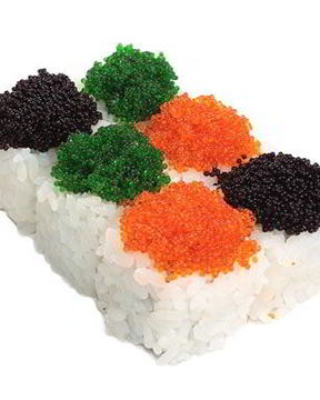 Суши с икрой летучей рыбы