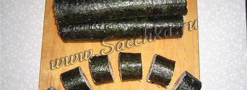 суши с крабовыми палочками. Шаг 7