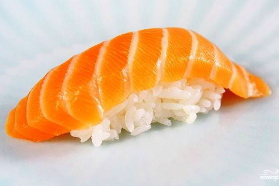 Рецепт суш с лососем