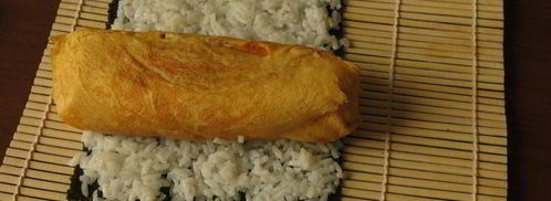 суши с омлетом цыплята. Шаг 20