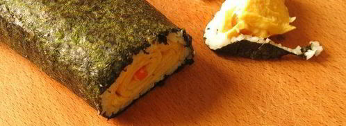 суши с омлетом цыплята. Шаг 21