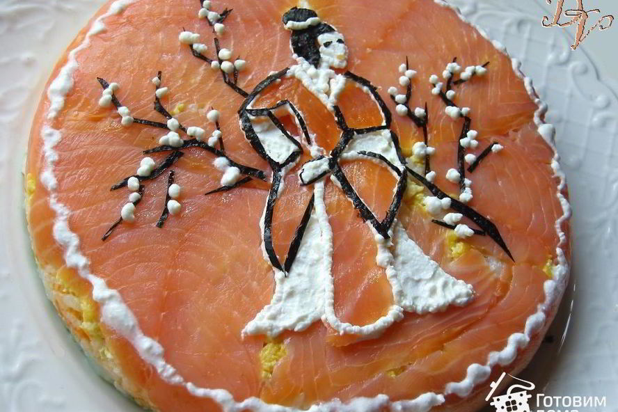 Рецепт суш-торта японских мотивы