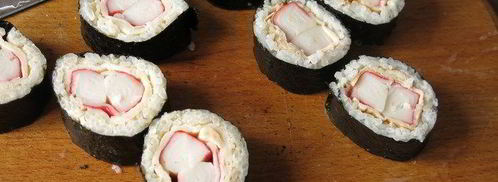 суши яблоки с крабовыми палочками. Шаг 20