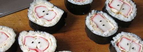 суши яблоки с крабовыми палочками. Шаг 21