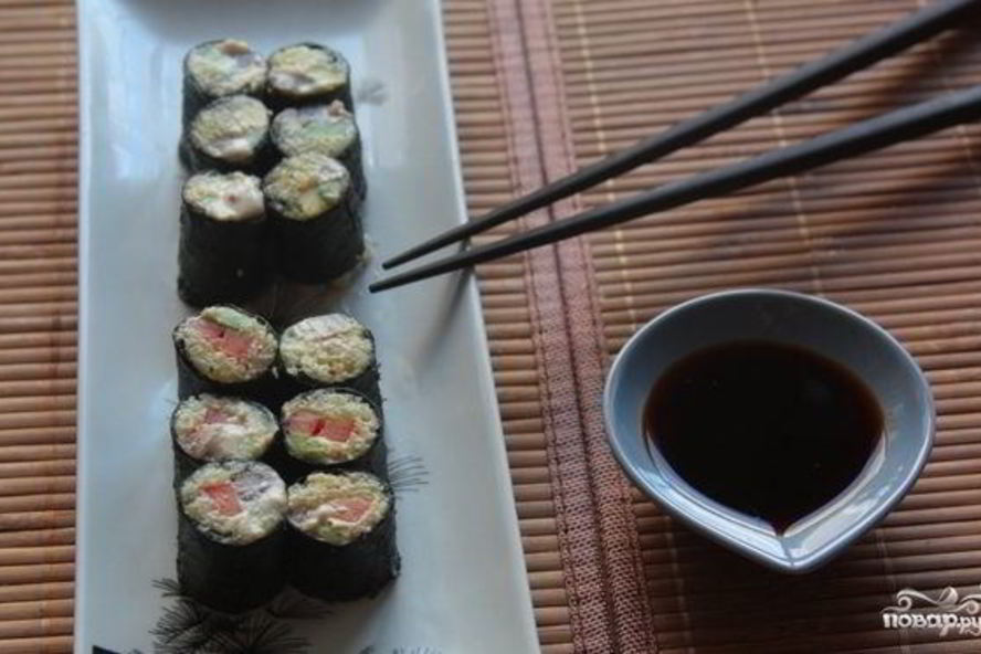 Рецепт сыроедческих суш