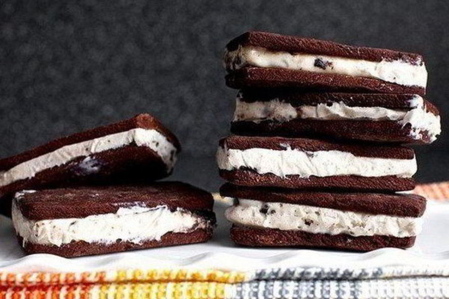 Рецепт шоколадного сэндвича с мороженым