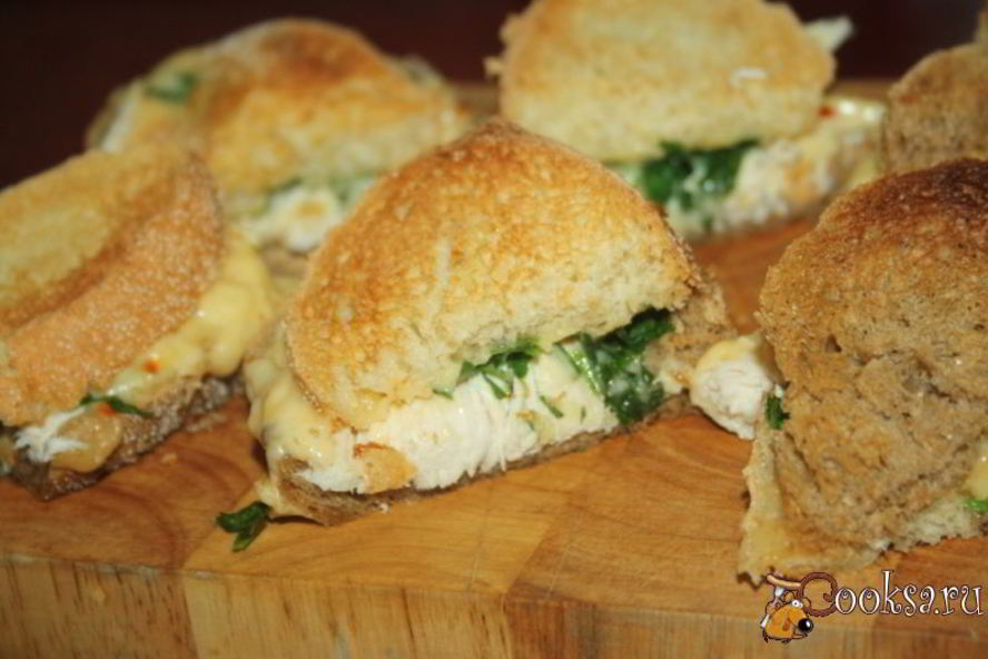 Рецепт сочных сэндвичей с курицей
