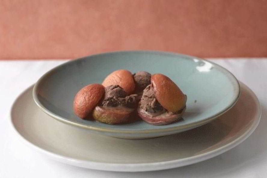 Рецепт сэндвича из персиков с мороженым