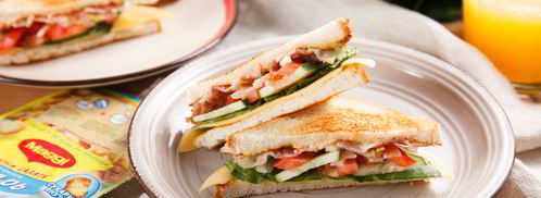 сэндвич с беконом и сыром. Шаг 13