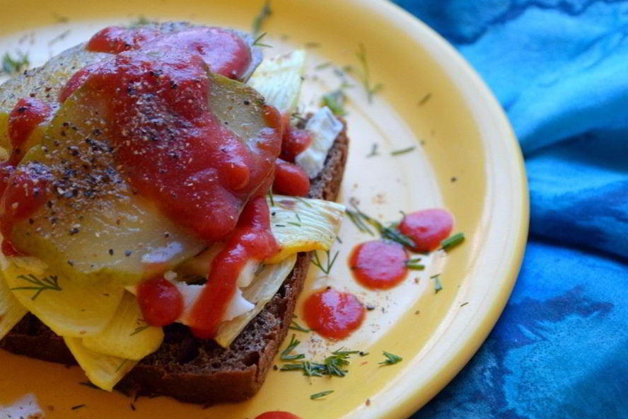 Рецепт сэндвича с кабачком