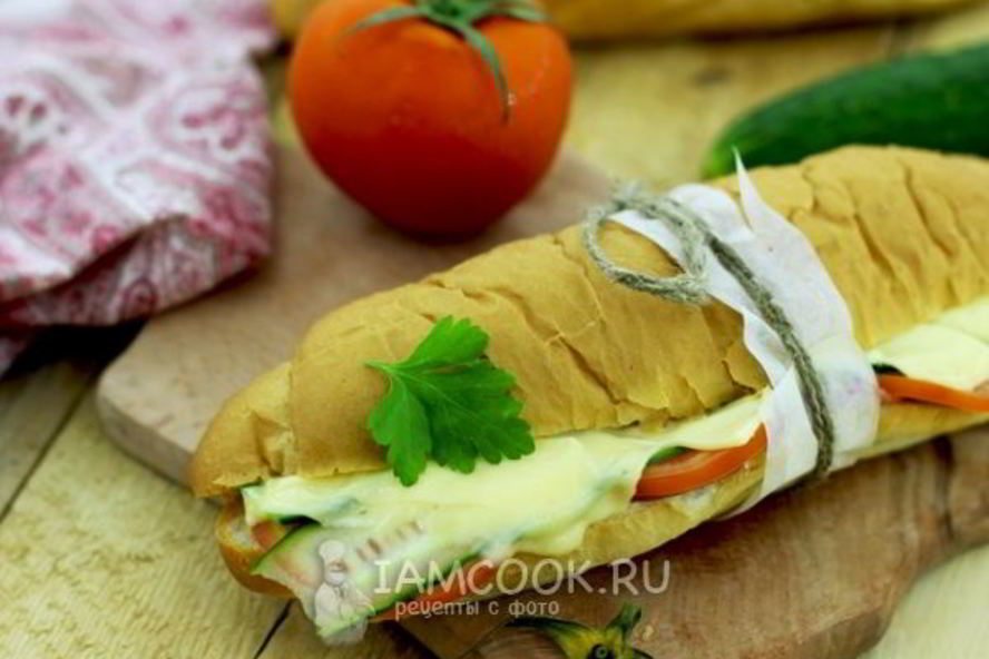 Рецепт сэндвича с колбасой