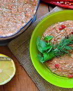 Сырая баклажанная икра