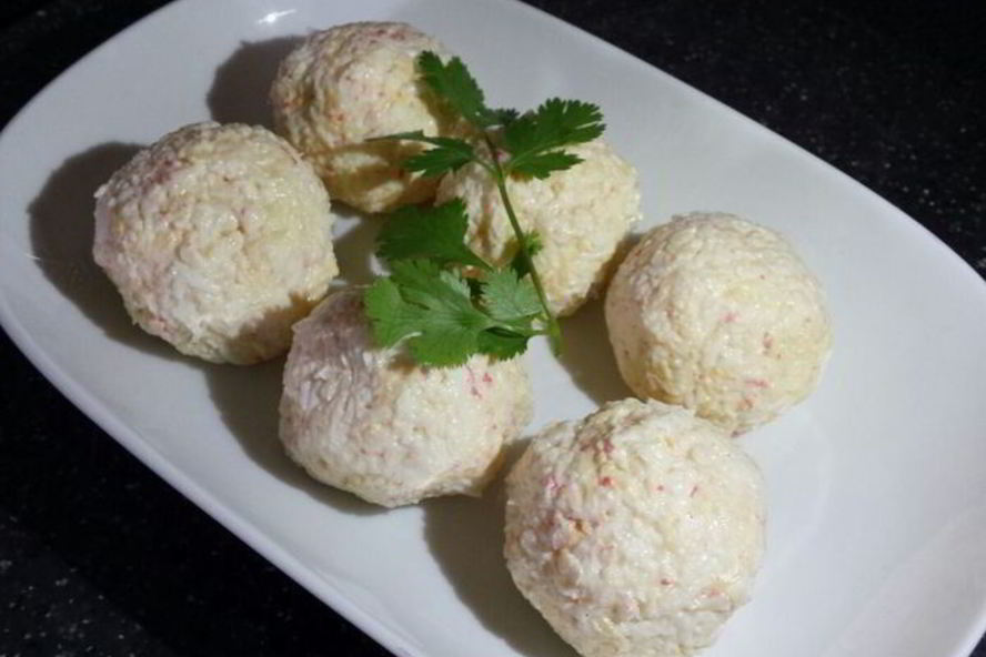 Рецепт сырно-крабовых шарики