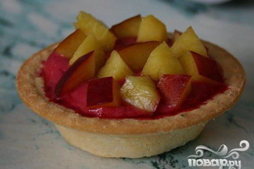 Рецепт холодных пирожных из вишни в тарталетках