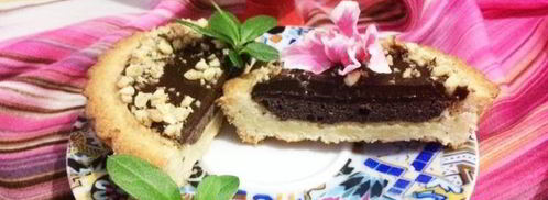 миндальные тарталетки с шоколадной начинкой. Шаг 10