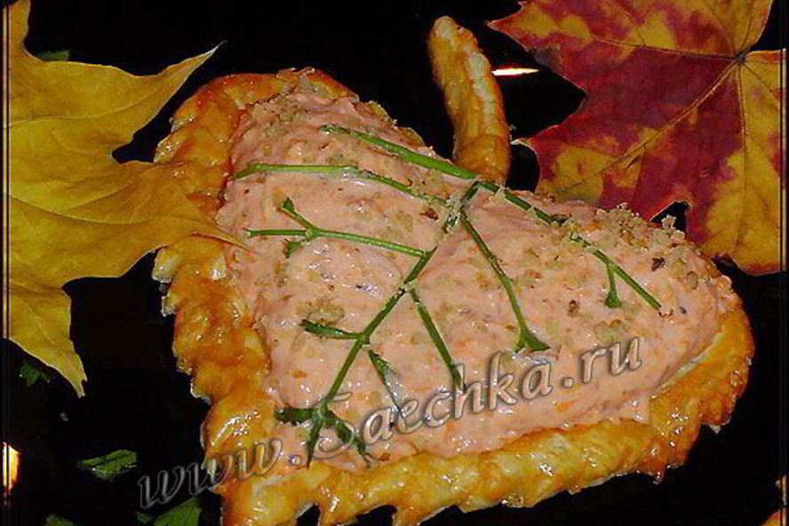 Рецепт тарталеток осенних листья