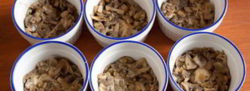 тарталетки-перевертыши с шампиньонами. Шаг 5