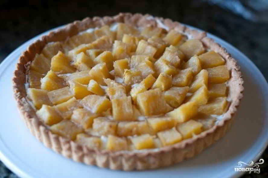 Рецепт тарталеток с ананасом и сыром