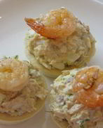 Тарталетки с горбушей консервированной