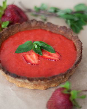 Тарталетки с клубничным кремом