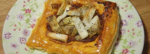 тарталетки с козьим сыром, артишоками и соусом песто. Шаг 9